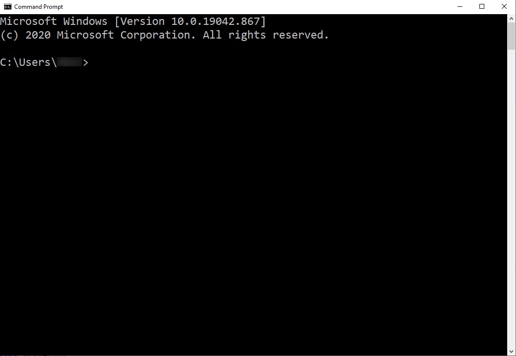 command prompt